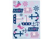 Nautical Pink Sticker Sheets 12 Count