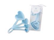 Blue Heart Plastic Measuring Spoons