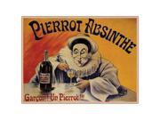 Pierrot Absinthe Garcon! By L.E.M. 18x24 Canvas Art