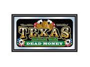 Framed Texas Holdem Wall Mirror Dead Money
