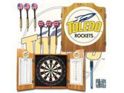University of Toledo Dart Cabinet with Darts and Board