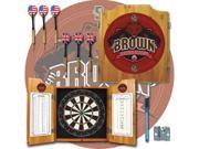 Brown University Dart Cabinet with Darts and Board