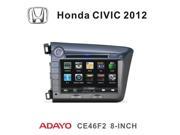 Honda Civic 12 OEM Replacement In Dash Double Din 8 LCD Touch Screen Multimedia GPS Navigation Radio 2012 [Adayo]