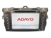 Toyota Corolla 09 11 Adayo OEM Replacement In Dash Double Din LCD Touch Screen GPS Navigaiton Multimedia Radio