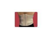 Lumbar Support with Moldable Insert Elastic Straps beige Size L