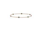 7 Inch Bracelet by The Yard Mystic Topaz with Total Weight 0.60 Carat in Rose Gold 14K