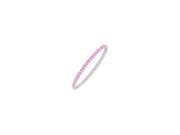 Pink Sapphire Eternity Bangle 14K White Gold 3.00 CT TGW
