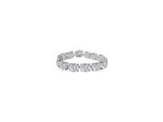 Cubic Zirconia Prong Set Bracelet in 14K White Gold 50.00.ct.tw