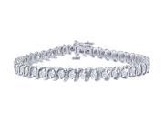 Platinum Diamond S Tennis Bracelet at Amazing Price Tag