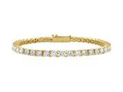 Diamond Tennis Bracelet in 18K Yellow Gold 1 CT TDW April Birthstone Jewelry