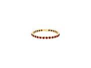Bezel Set Created Ruby Tennis Bracelet in18K Yellow Gold Vermeil Sterling Silver 25 Carat