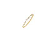 April Birthstone Cubic Zirconia Eternity Bangle in 18K Yellow Gold Over Sterling Silver 3 CT TGW