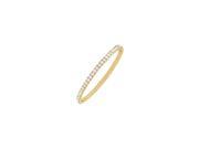April Birthstone Cubic Zirconia Eternity Bangle in 18K Yellow Gold Over Sterling Silver 5 CT TGW