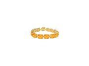 Oval Citrine Bracelet in 18K Yellow Gold Vermeil 50 CT TGW November Birthstone Jewelry