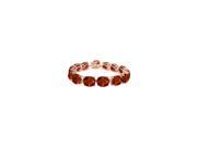 Oval Garnet Bracelet in 14K Rose Gold Vermeil 50 CT TGW January Birthstone Jewelry