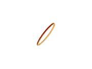 July Birthstone Ruby Bangle in 18K Yellow Gold over Sterling Silver 3 CT TGW