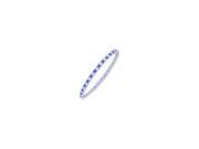 Sapphire and Diamond Eternity Bangle Platinum 3.00 CT TGW