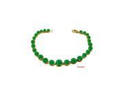 Prong Set Emerald Bracelet in 14K Yellow Gold