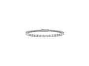 Cubic Zirconia Tennis Bracelet in 14K White Gold 1 CT TGW April Birthstone Jewelry