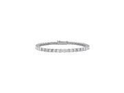 Cubic Zirconia Tennis Bracelet in 14K White Gold 2 CT TGW April Birthstone Jewelry