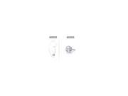 Mens Platinum Bezel Set Round Diamond Stud Earring 0.50 CT. TW.