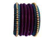Pure Silk Purple and Blue Eco Friendly Bangle For Her