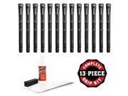 Winn DuraTech Standard Black Gray 13 pc Grip Kit with tape solvent vise clamp