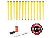 Karma Neion II Grip Yellow 13 pc Grip Kit with tape solvent vise clamp