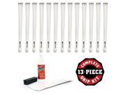 Karma Neion White 13 pc Grip Kit with tape solvent vise clamp