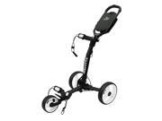 Axglo TriLite 3 Wheel Push Cart Black White