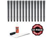 Lamkin Crossline Cord Oversize new logo 13 pc Grip Kit with tape solvent vise clamp