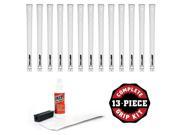 Pure Grips Standard DTX White 13 pc Grip Kit with tape solvent vise clamp
