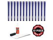Pure Grips Midsize Wrap Blue 13 pc Grip Kit with tape solvent vise clamp