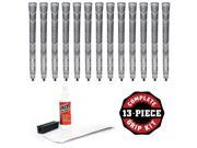 Golf Pride MCC Plus4 Midsize Gray 13 pc Golf Grip Kit with tape solvent vise clamp