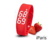 iParis Kids Red Smart Watch Bracelet Fitness Tracker