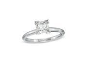 Fashion Tungsten 1Ct White Cubic Zirconia Princess Engagement Ring