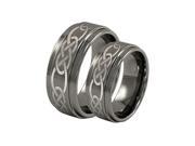 Fashion Pair Of Tungsten Ring For unisex
