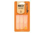 Rico REA0330 Bass Clarinet Reeds Strength 3.0 3 pack