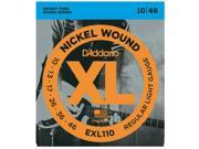 D Addario EXL110 Nickel Wound Electric Guitar Strings Regular Light .010 .046