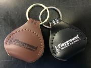Playground Music Center Leather Pick Holder Key Chain Single Black or Brown