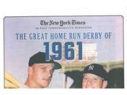 Roger Maris unsigned New York Yankees Home Run Derby of 1961 Greatest Moments in History New York Times Historic Newspaper Com