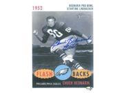Chuck Bednarik signed Philadelphia Eagles 8.5X11 Photo HOF 67 Topps Heritage Card Enlargement