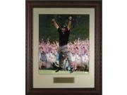 Phil Mickelson unsigned 2004 Masters Jump 11x14 Leather Framed
