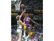 Magic Johnson signed Los Angeles Lakers 16x20 Photo vs Larry Bird