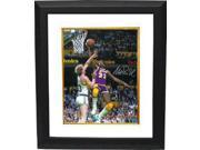 Magic Johnson signed Los Angeles Lakers 8x10 Photo vs Larry Bird Custom Framed