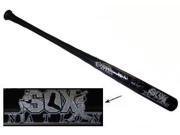 Bill Buckner signed Boston Red Sox 1986 AL Champs Cooperstown Engraved Black Bat w 19 signatures