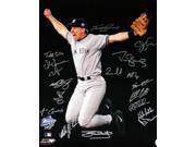 Scott Brosius signed New York Yankees 16x20 Photo 1998 World Series Champions MVP 18 signatures