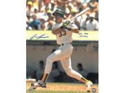 Jose Canseco signed Oakland A s 16x20 Photo dual 86 ROY 88 MVP white jersey