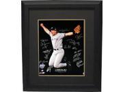 Darryl Strawberry signed New York Yankees 16x20 Photo Custom Framed 1998 World Series Champions Scott Brosius MVP 18 signatures