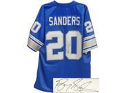 Barry Sanders signed Detroit Lions Blue NFL Pro Line Vintage Premier TB Jersey